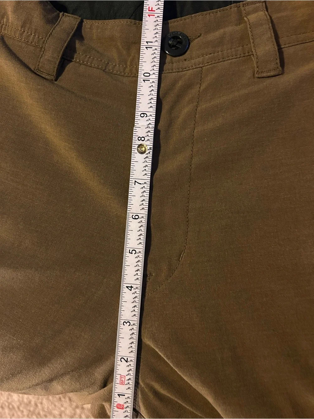 Volcom Men's Shorts Chino Brown Flat-Front Shorts
